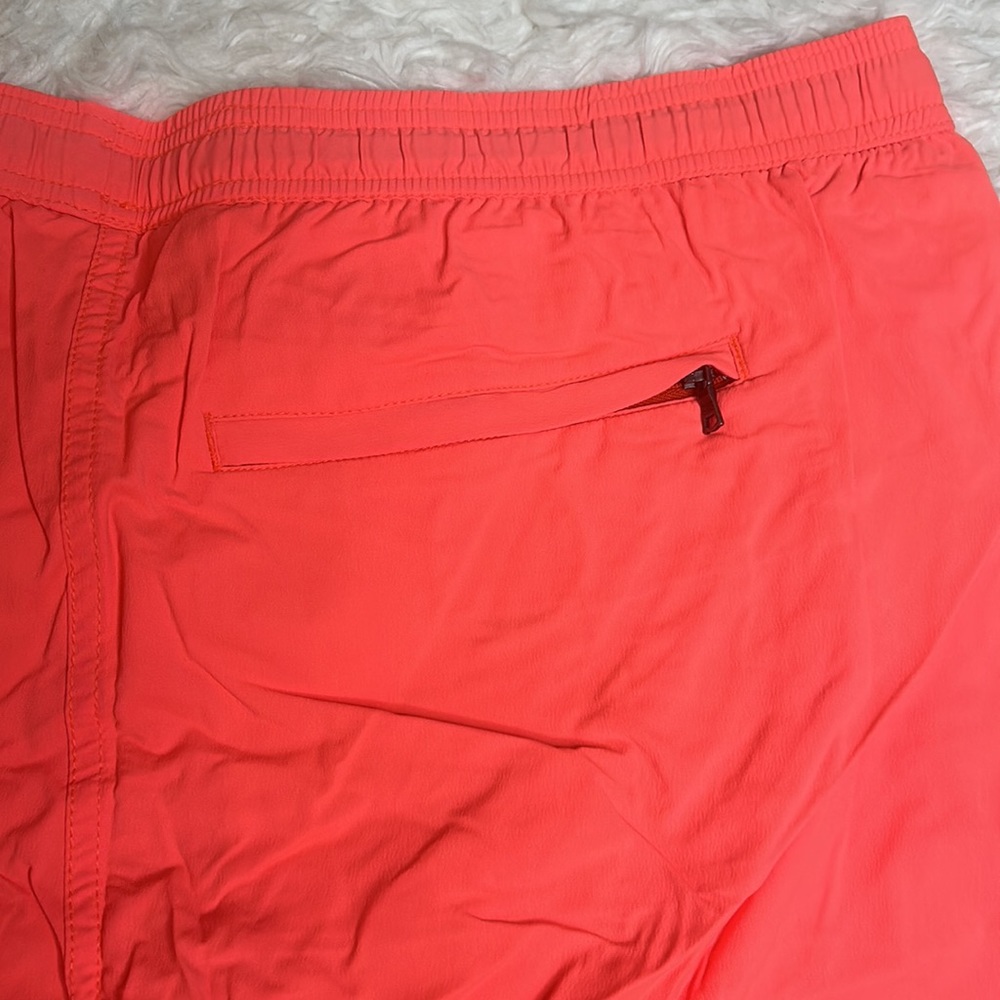 Onia Charles Trunk 7” Neon Coral Italian Stretch Mens Swim Trunks - Picture 8 of 11